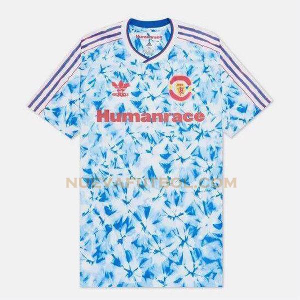 adidas design camiseta manchester united 2020-2021 azul hombre