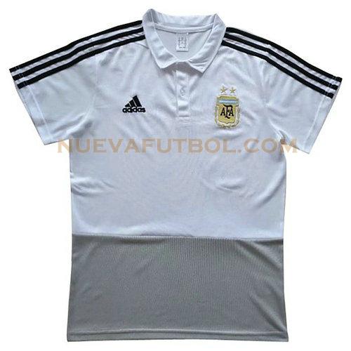 camiseta polo argentina 2018 blanco hombre