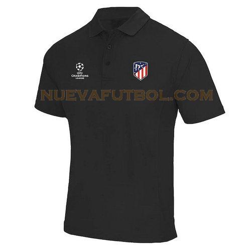 camiseta polo atletico madrid 2019-2020 negro hombre