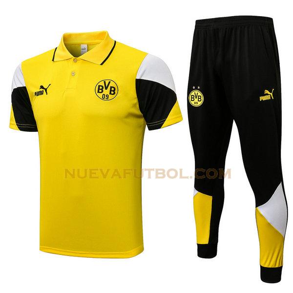 camiseta polo borussia dortmund conjunto 2021 2022 amarillo hombre