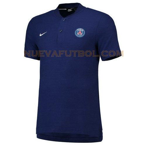 camiseta polo paris saint germain 2018-2019 azul hombre
