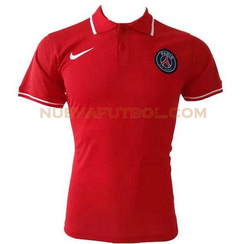 camiseta polo paris saint germain 2019 2020 rojo hombre