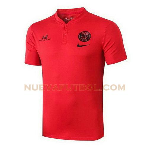 camiseta polo paris saint germain 2019 20 rojo hombre