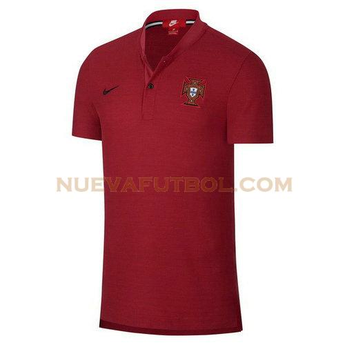 camiseta polo portugal 2018 rojo hombre