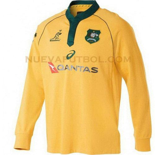 camiseta rugby australia ml 2018 amarillo hombre