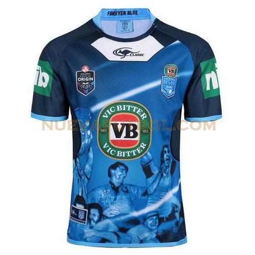 camiseta rugby nsw blues 2017-2018 azul hombre