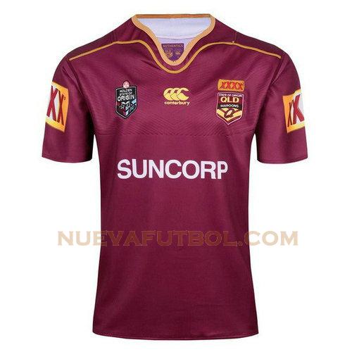 camiseta rugby qld maroons 2017-2018 rojo hombre