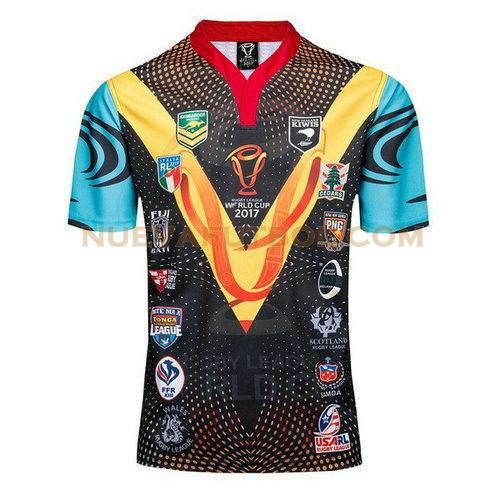 camiseta rugby rlif 2017-2018 negro hombre