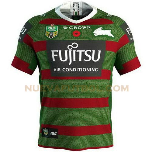 camiseta rugby south sydney rabbitohs 2018 verde hombre