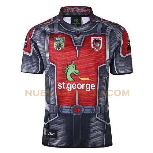 camiseta rugby st. george illawarra dragons 2017-2018 gris hombre