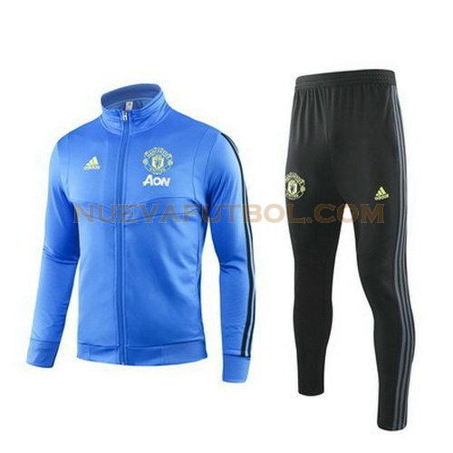 chandal manchester united 2019 2020 azul claro hombre