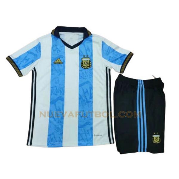 commemorative edition camiseta argentina 2022 azul blanco niño
