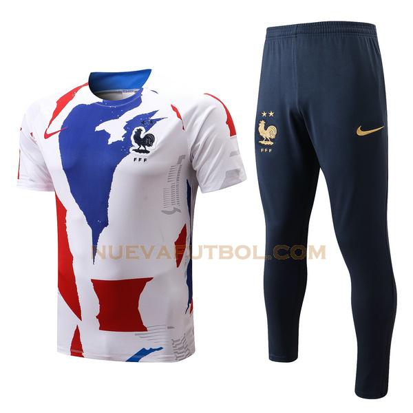 entrenamiento francia conjunto 2022 2023 azul blanco rojo hombre