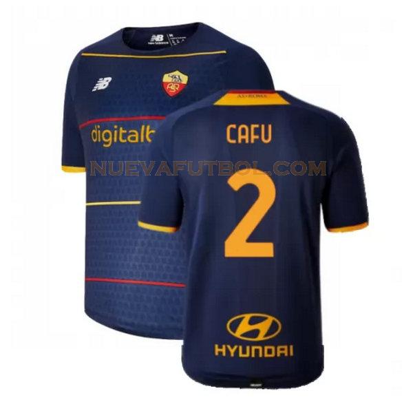 fourth camiseta cafu 2 as roma 2021 2022 amarillo hombre