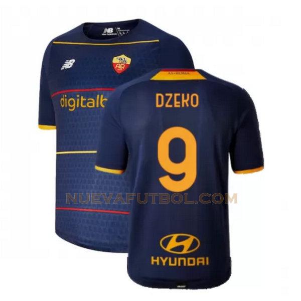 fourth camiseta dzeko 9 as roma 2021 2022 amarillo hombre
