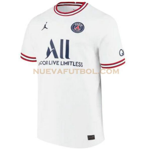 fourth camiseta paris saint germain 2021 2022 blanco hombre