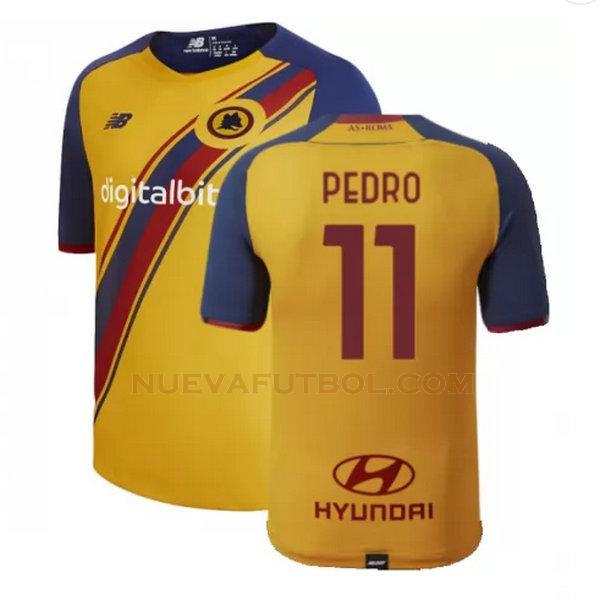 fourth camiseta pedro 11 as roma 2021 2022 amarillo hombre