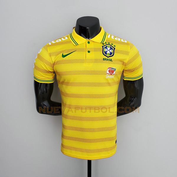 futsal primera camiseta brasil player 2021 22 amarillo hombre