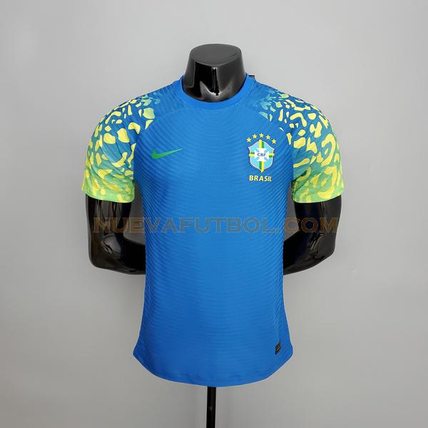 futsal segunda camiseta brasil player 2021 2022 azul hombre
