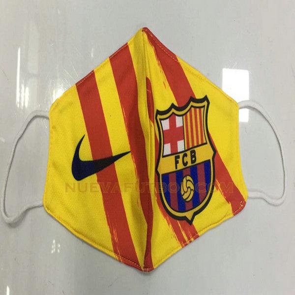 maschera barcelona 2020-2021 amarillo rojo
