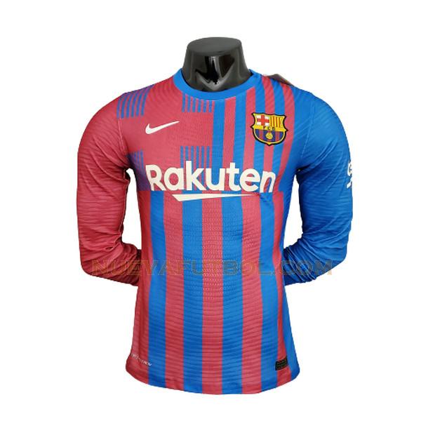 ml primera camiseta barcelona player 2021 2022 azul rojo hombre