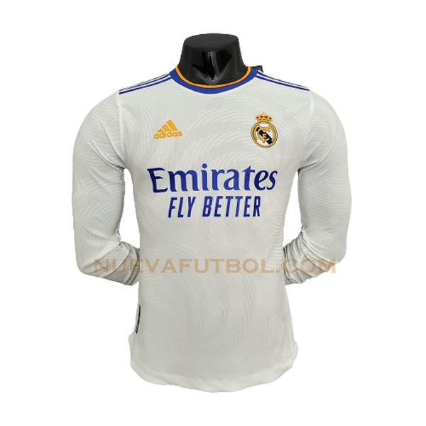 ml primera camiseta real madrid player 2021 2022 blanco hombre