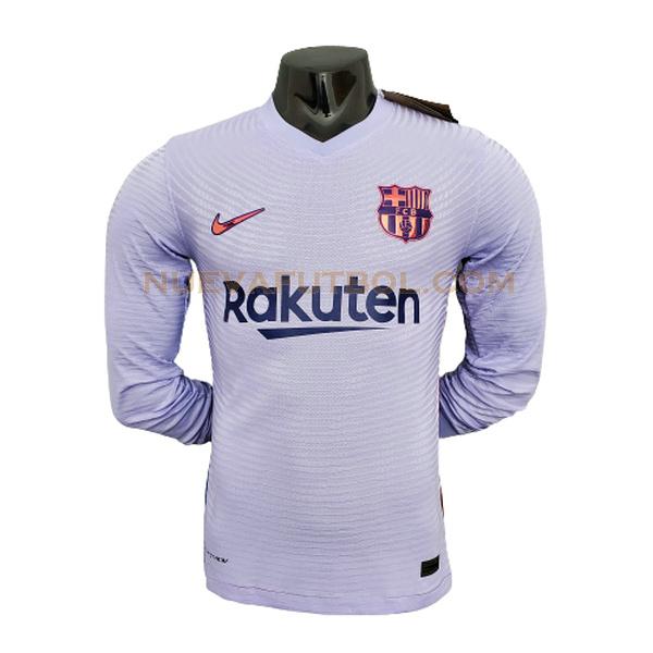 ml segunda camiseta barcelona player 2021 2022 blanco hombre