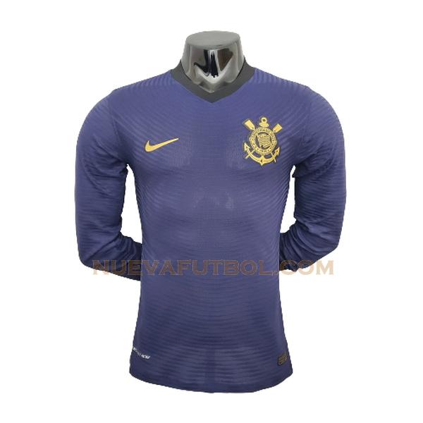 ml tercera camiseta corinthians paulista player 2021 2022 púrpura hombre