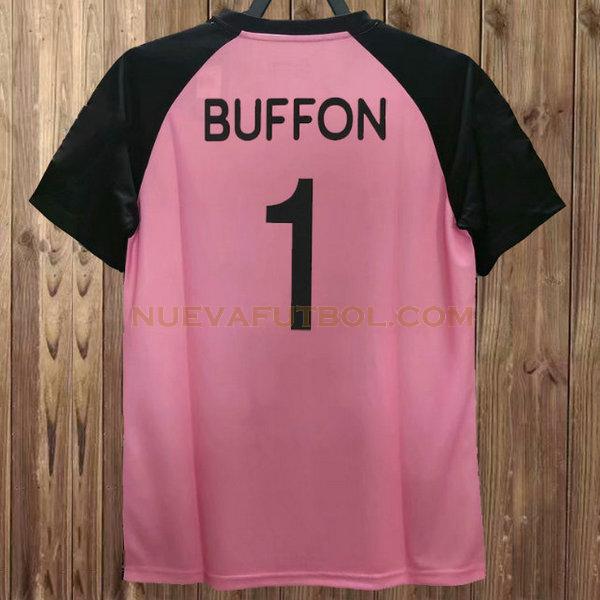 portero camiseta buffon 1 juventus 2002-2003 rosa hombre