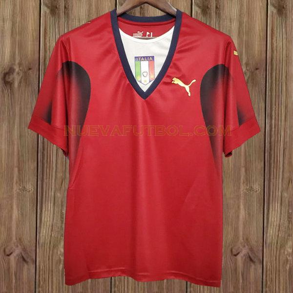 portero camiseta italia 2006 rojo hombre