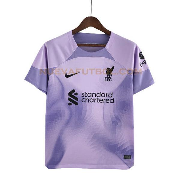 portero camiseta liverpool 2022 2023 púrpura hombre