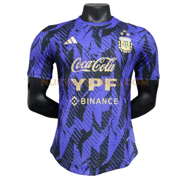 pre match camiseta argentina player 2023 azul hombre