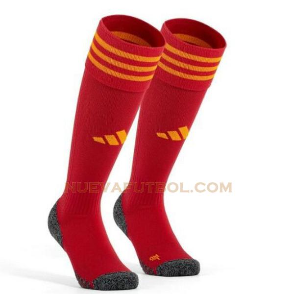 primera calcetines as roma 2023 2024 rojo hombre