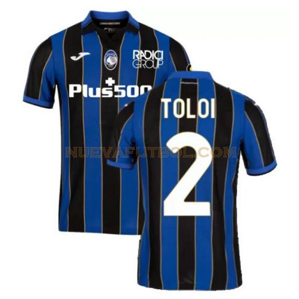 primera camiseta (toloi 2 atalanta bc 2021 2022 azul negro hombre