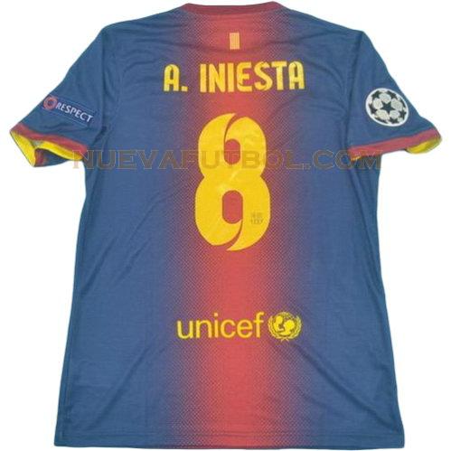 primera camiseta a.iniesta 8 barcelona lfp 2012-2013 hombre