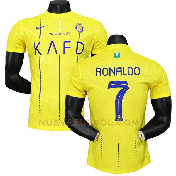 primera camiseta al-nassr fc 2023 2024 ronaldo amarillo hombre