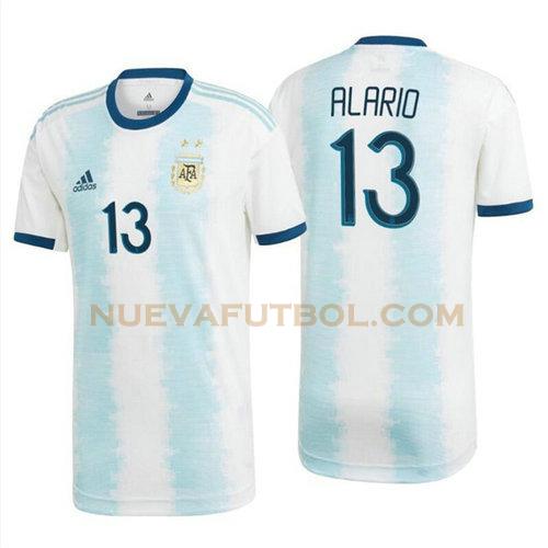 primera camiseta alario 13 argentina 2020 hombre