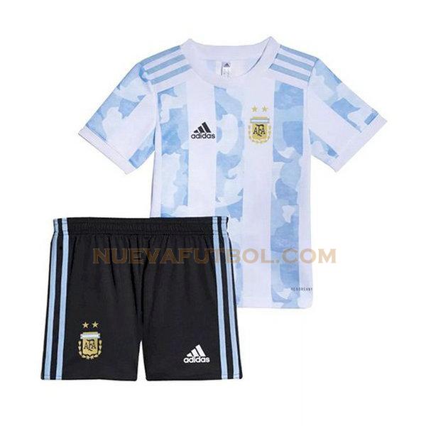 primera camiseta argentina 2021 2022 azul blanco niño