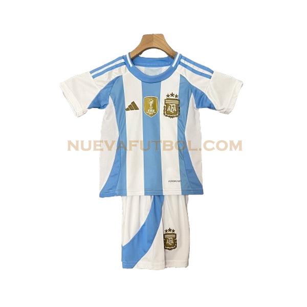 primera camiseta argentina 2024 azul blanco niño
