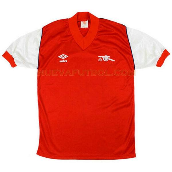 primera camiseta arsenal 1982-1984 rojo hombre