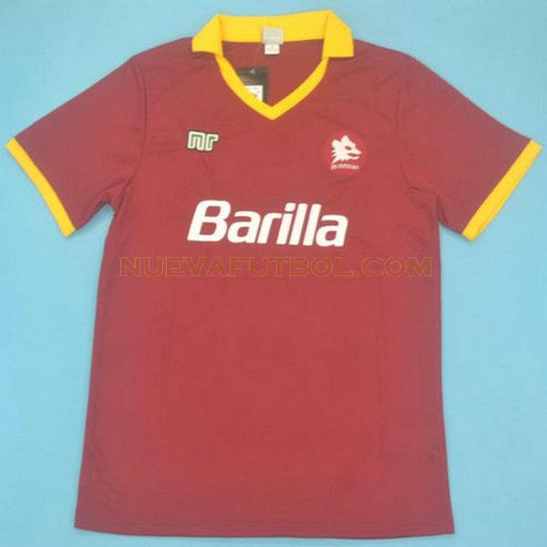 primera camiseta as roma 1989-1990 rojo hombre