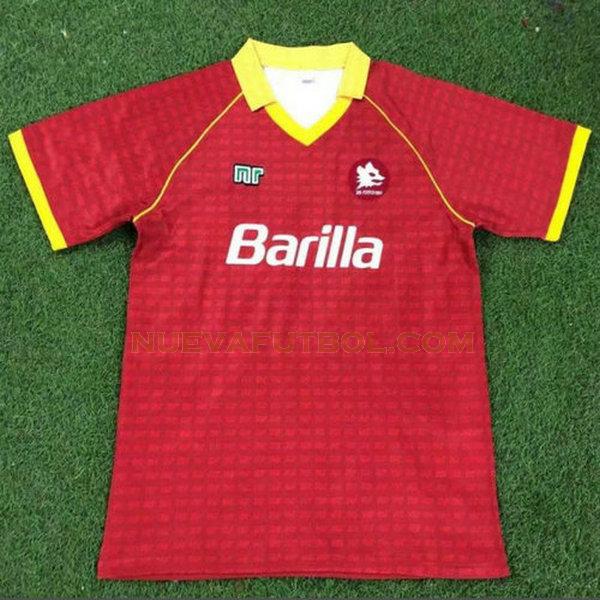 primera camiseta as roma 1990-1991 rojo hombre