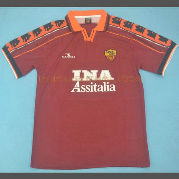 primera camiseta as roma 1998-1999 rojo hombre