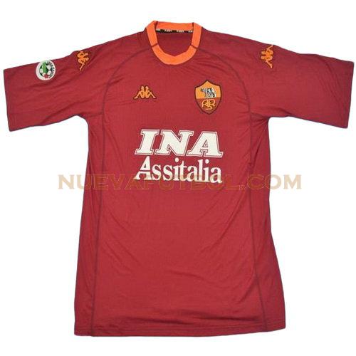 primera camiseta as roma 2000-2001 hombre