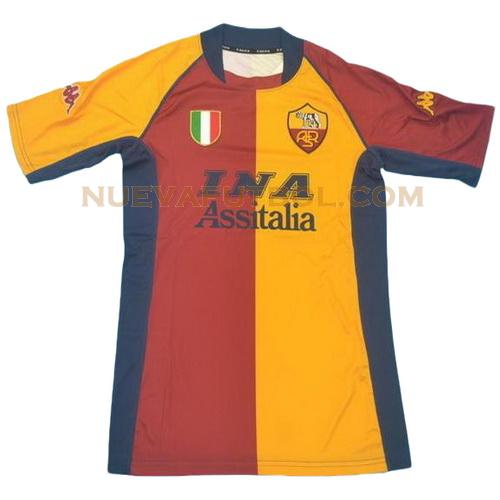 primera camiseta as roma 2001-2002 hombre