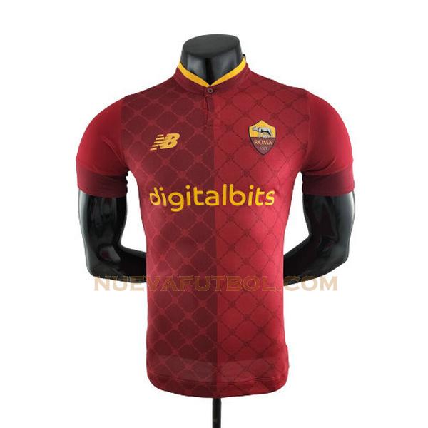primera camiseta as roma player 2022 2023 rojo hombre