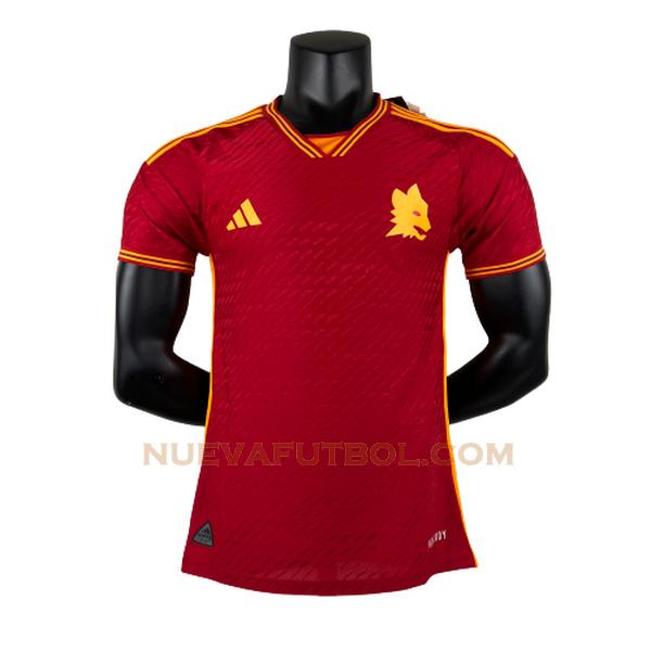 primera camiseta as roma player 2023 2024 rojo hombre