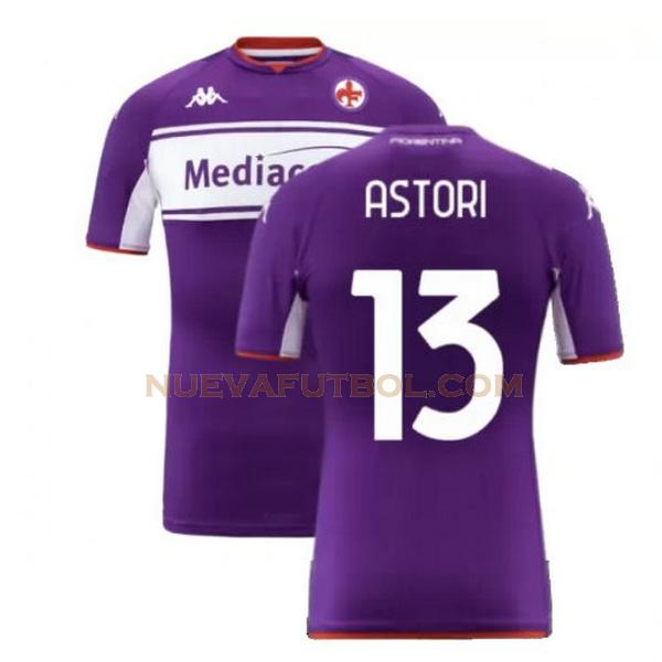 primera camiseta astori 13 fiorentina 2021 2022 púrpura hombre