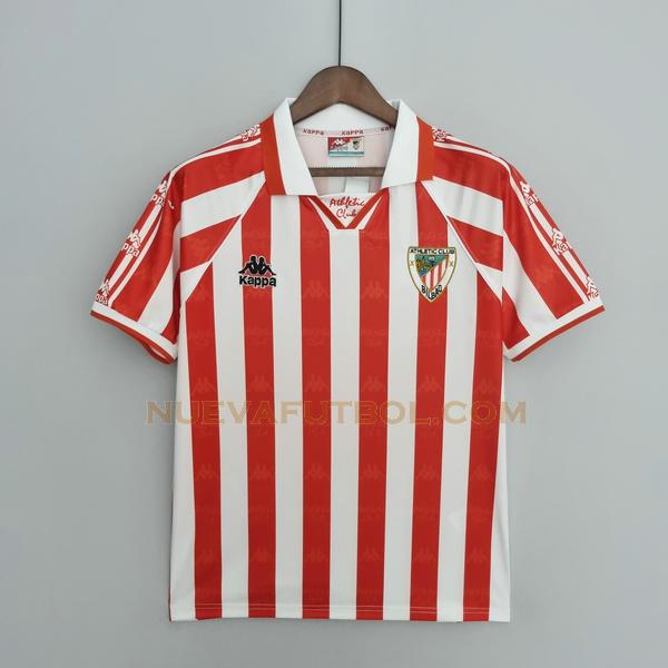 primera camiseta athletic bilbao 1995 1997 rojo blanco hombre