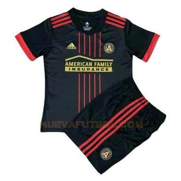 primera camiseta atlanta united 2021 22 negro niño